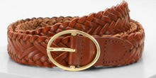 Load image into Gallery viewer, Gevlochten riem met gouden details - My Accessoirent
